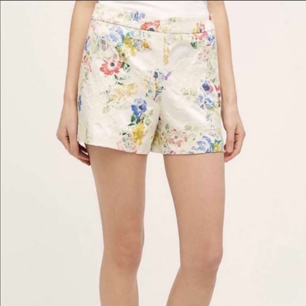 Anthropologie Shorts Catalonia Elevenes 12 Floral all over detail pockets